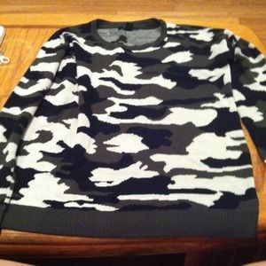 Camo Print Sweater