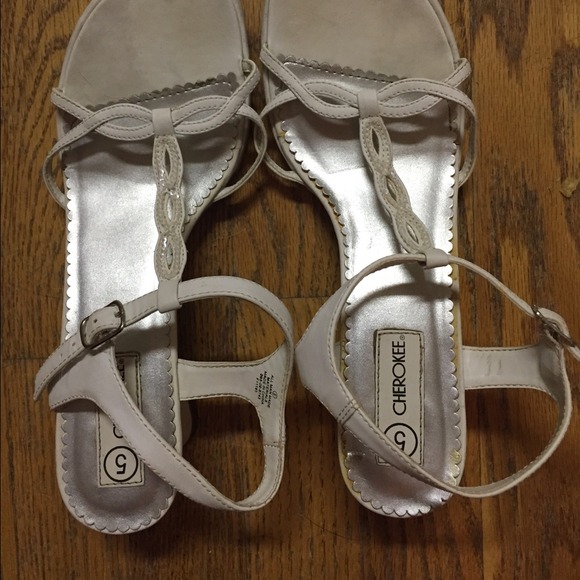 Cute white dressy sandals