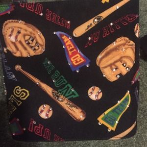 Baseball bling purse