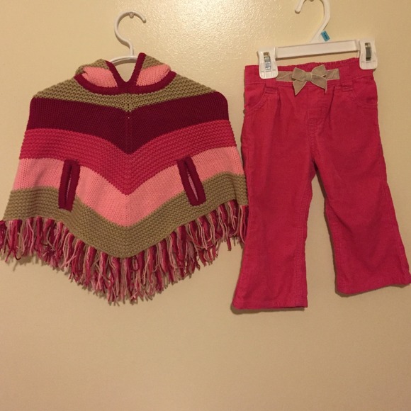 ❌sold❌ Toddlers Poncho with matching pants