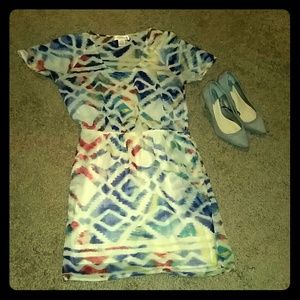 Urban Outfitters sheer watercolor print