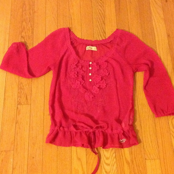 Pink Hollister Top