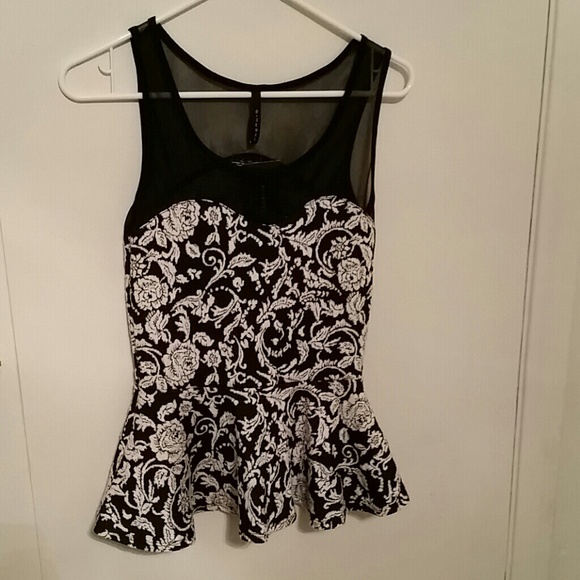 Embroidered floral dress top
