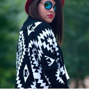 Tribal Southwest oversized Cardigan