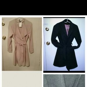 Bundle Ivory Trench Coat/wool jacket