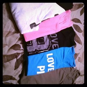 !!!!SOLD!!!!Victoria Secret  t-shirts bundle of 5