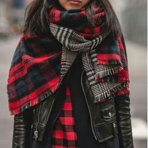In stock! OVERSIZED TARTAN DOUBLE SIDED SCARF