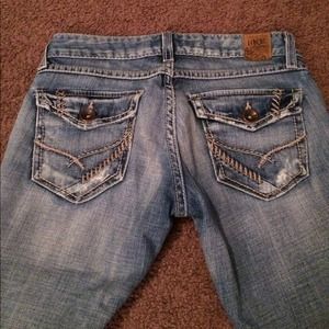 Buckle "Stella" jeans. 25x 33 1/2.