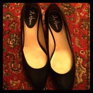Cole Haan black leather heels
