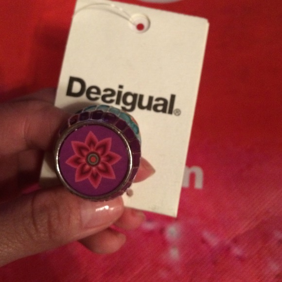 Desigual Large metal ring
