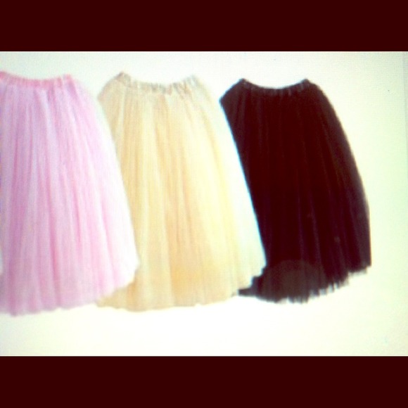 Tulle Skirt OS 2 only left, new w/o tags