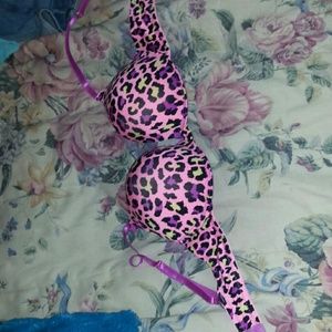Leopard print bra