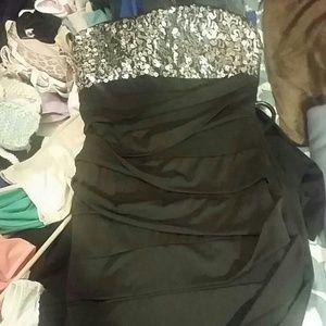 Fitted homecoming dress.