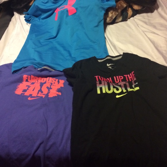 Nike & under armour t- shirts