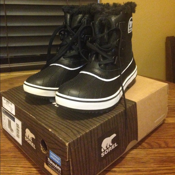 Sorel Tivoli Black Turtledove Waterproof Sz 7.5
