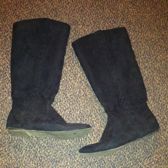 Black Suede Boots