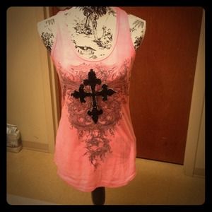 Pink Cross Tank/Tunic