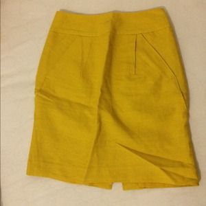 Mustard Yellow Pencil Skirt