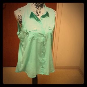 Turquoise Polyester Tank