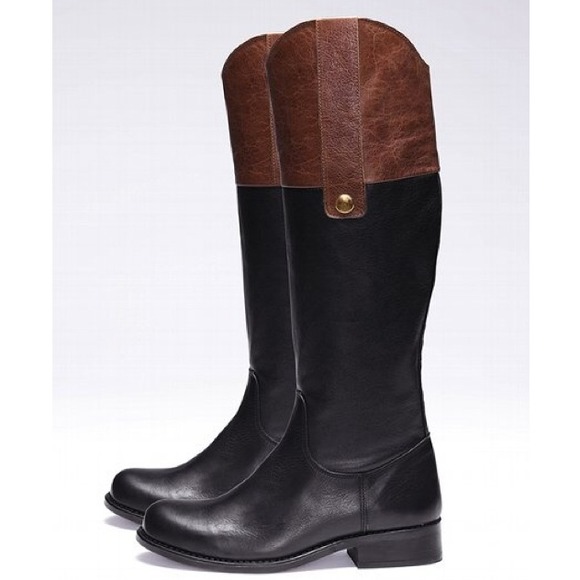 Brown and Black Riding Boot