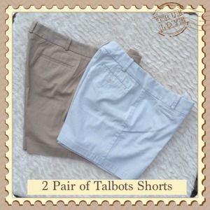 2 pair of Talbots Khaki shorts