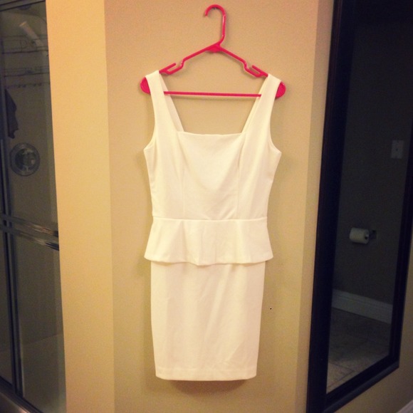 Ivory Peplum Dress