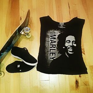Bob Marley Cropped Muscle Tee