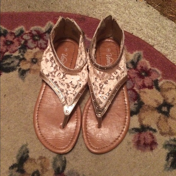 Rose Gold Colored Sandals