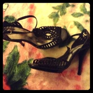 Black vintage heels
