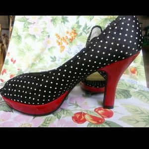 Navy Blue Open Toe Pumps