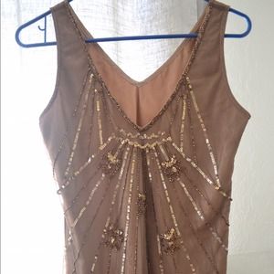 Sequined tank top