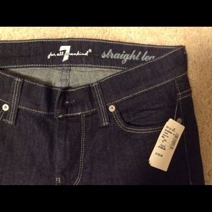 7 for all mankind straight leg jeans. Size 26.