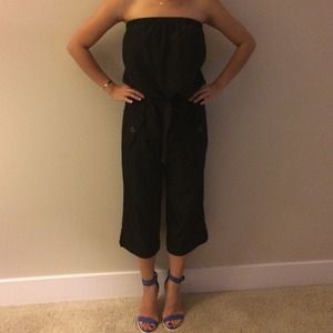 Strapless romper