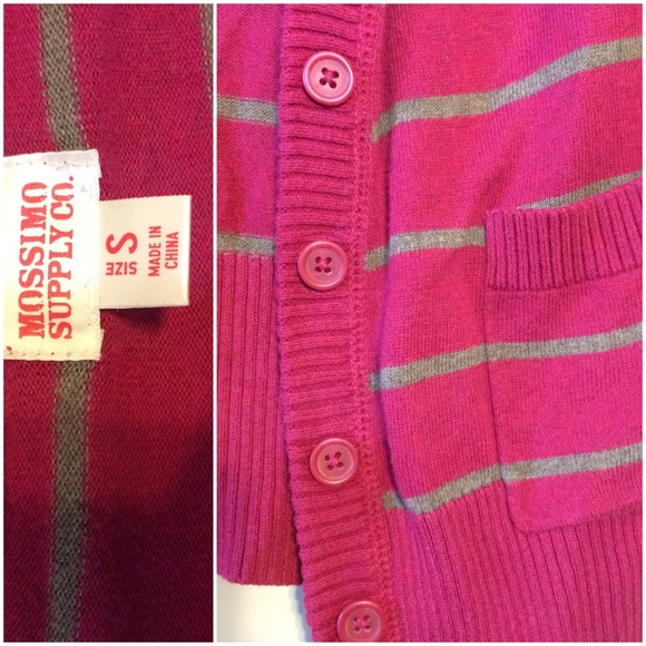 Target • Maroon Striped Cardigan - Picture 2 of 4