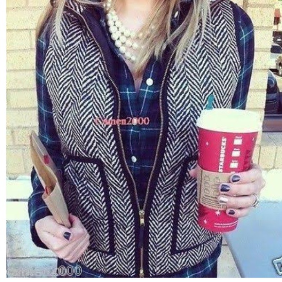 J. Crew Outerwear - ❌SOLD❌ J. CREW FACTORY Herringbone Vest