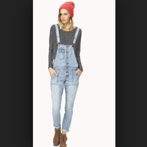 Denim overalls