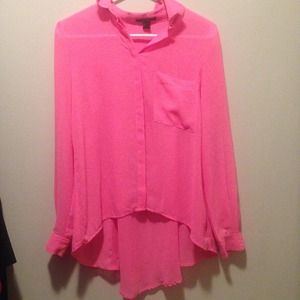 Pink button up