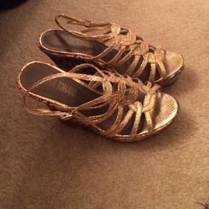 Gold heels