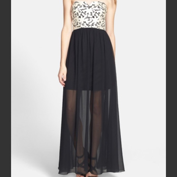 ✨HPx2✨Betsey Johnson Leather & Chiffon dress - Picture 6 of 6