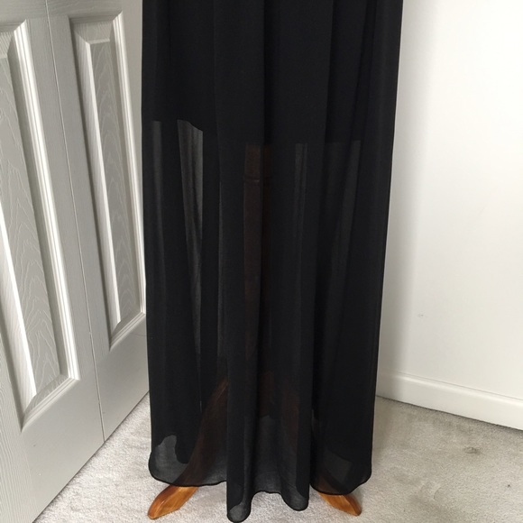 ✨HPx2✨Betsey Johnson Leather & Chiffon dress - Picture 4 of 6