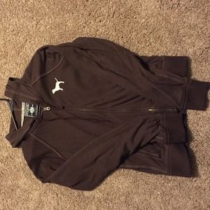 Brown Victoria's Secret "PINK" zip up hoodie