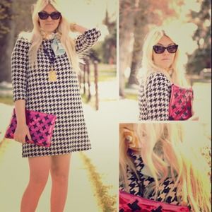 For thingprettycool houndtooth h&m dress