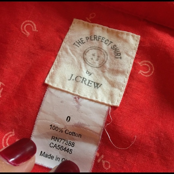 J. Crew Perfect Shirt in Anchors and Horseshoes - Picture 3 of 4