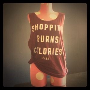 ONE HOUR SALE!🙌🎉PINK Burgundy boyfriend tank