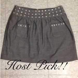 🎀HP🎀 BOGO 50% Candies Gray Studded Mini Skirt 3