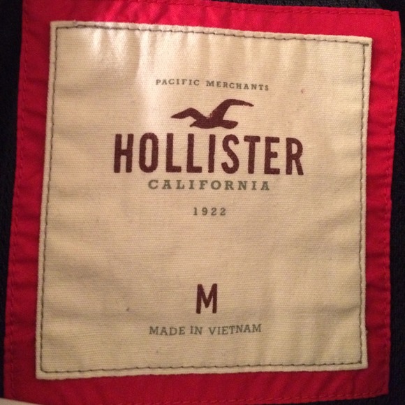 Navy blue Hollister windbreaker - Picture 2 of 2