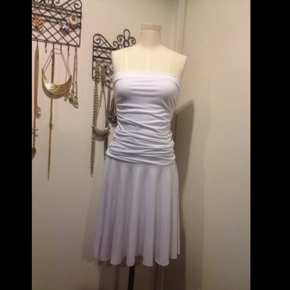 White tube dress