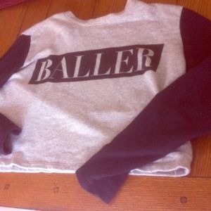 cropped forever21 sweater