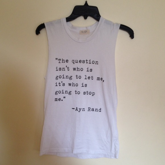 BRANDY MELVILLE QUOTE MUSCLE TANK