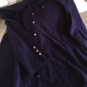 Never worn Carole Little dark purple sweater.